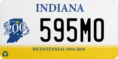 IN license plate 595MO