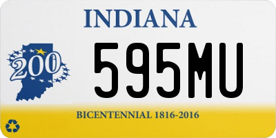 IN license plate 595MU