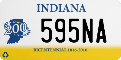 IN license plate 595NA