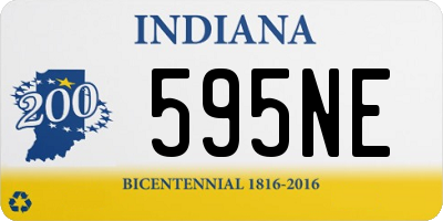 IN license plate 595NE