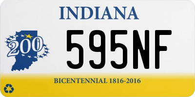 IN license plate 595NF