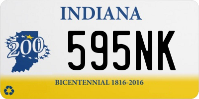 IN license plate 595NK