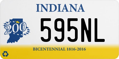 IN license plate 595NL