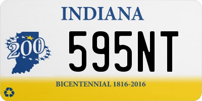 IN license plate 595NT