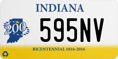 IN license plate 595NV