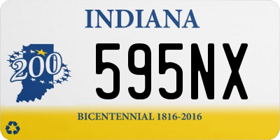 IN license plate 595NX