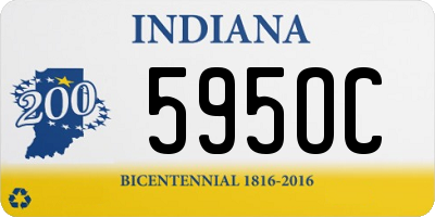 IN license plate 595OC