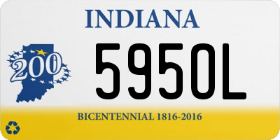 IN license plate 595OL