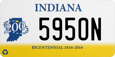 IN license plate 595ON