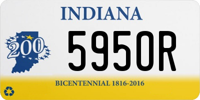 IN license plate 595OR