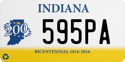 IN license plate 595PA