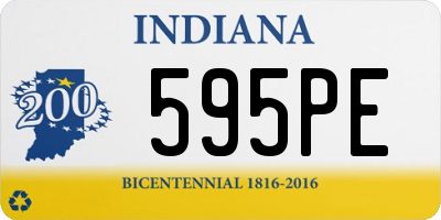 IN license plate 595PE