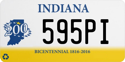 IN license plate 595PI