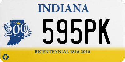 IN license plate 595PK