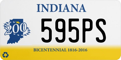 IN license plate 595PS