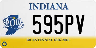 IN license plate 595PV