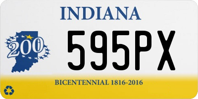 IN license plate 595PX