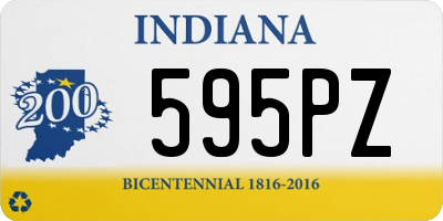 IN license plate 595PZ