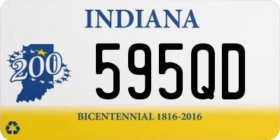 IN license plate 595QD