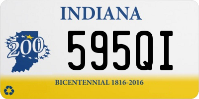 IN license plate 595QI