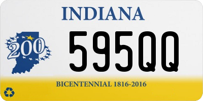 IN license plate 595QQ