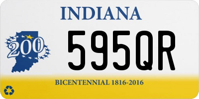 IN license plate 595QR