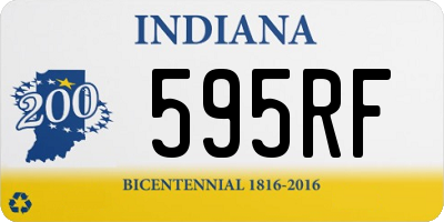 IN license plate 595RF