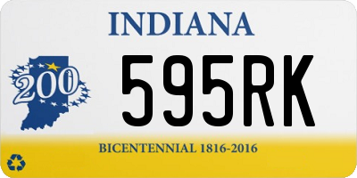 IN license plate 595RK