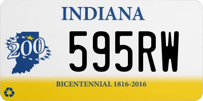 IN license plate 595RW