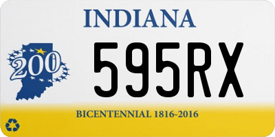 IN license plate 595RX