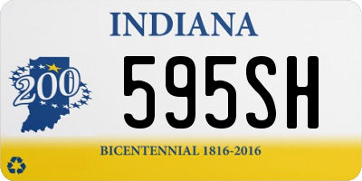 IN license plate 595SH