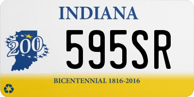 IN license plate 595SR