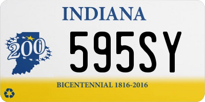IN license plate 595SY