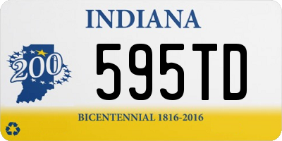 IN license plate 595TD