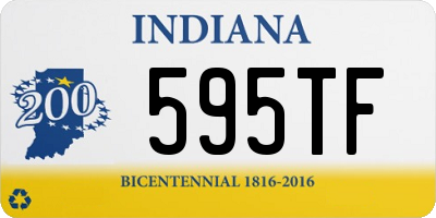 IN license plate 595TF