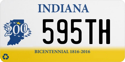 IN license plate 595TH