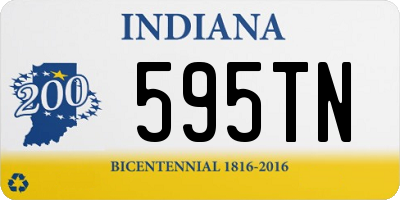 IN license plate 595TN