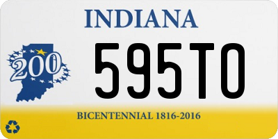 IN license plate 595TO