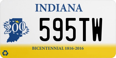 IN license plate 595TW