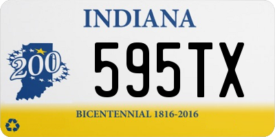 IN license plate 595TX