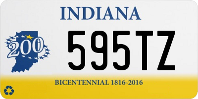 IN license plate 595TZ