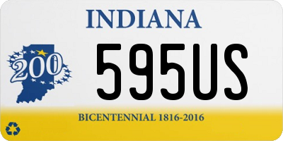 IN license plate 595US