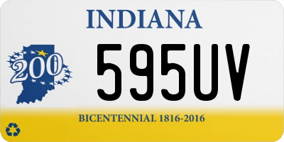 IN license plate 595UV