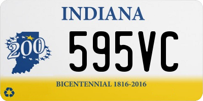 IN license plate 595VC