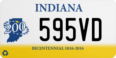 IN license plate 595VD