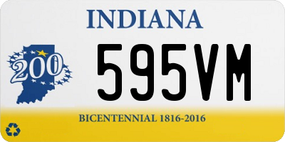 IN license plate 595VM