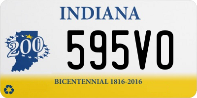 IN license plate 595VO