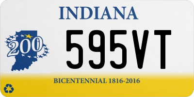 IN license plate 595VT