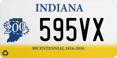 IN license plate 595VX