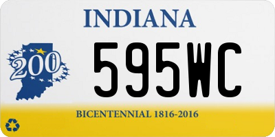 IN license plate 595WC